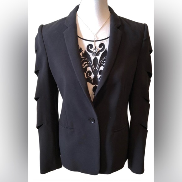 BCBG MAX AZRIA “BRENT” Black Blazer Women Size S - Picture 8 of 15
